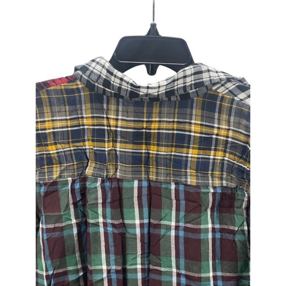 Live 4 Truth Patchwork Plaid Button-Up Shirt Multicolor Western Road Trip - Picture 3 of 11